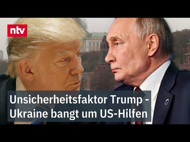 Wichtigster Unterstützer: Unsicherheitsfaktor Trump - Ukraine bangt um US-Hilfen | ntv