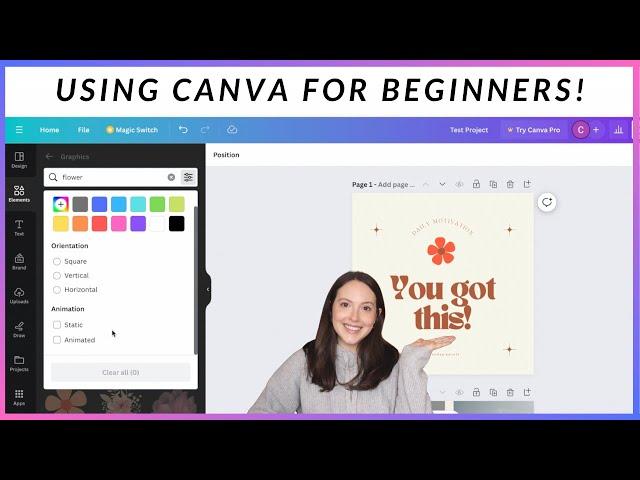 HOW TO USE CANVA FOR BEGINNERS | Beginners Guide to Using Canva 2024