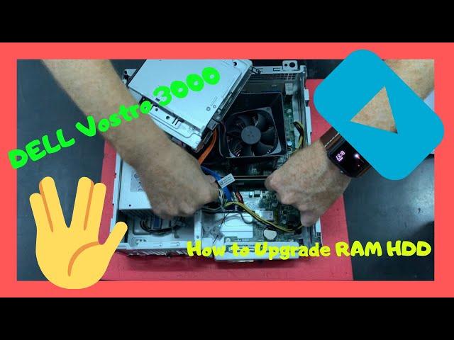 How to Upgrade HDD SSD RAM DELL Vostro 3000 3470 Disassembly