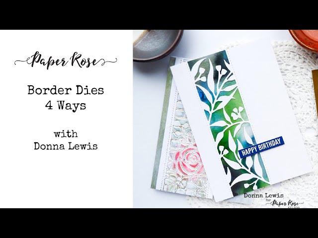 Border Dies 4 Ways | Cardmaking Tutorial