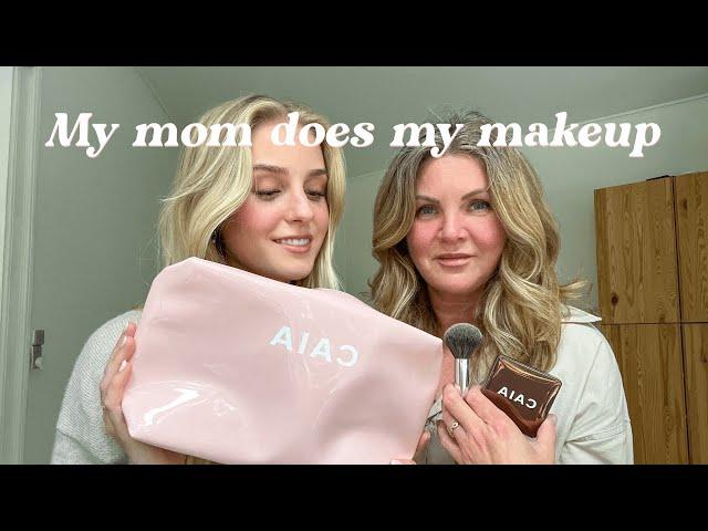 my mom does my makeup | full face of CAIA cosmetics