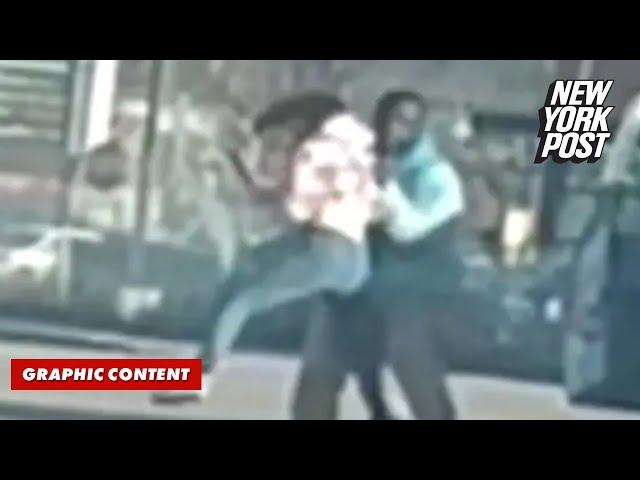 Fender-bender turns into WWE-style chaos as road-rage ruffian body-slams single mom