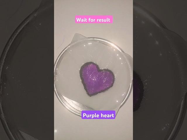 Purple tissue heart in water |  Wait For Amazing Result | #shorts #ytshorts #viralshort