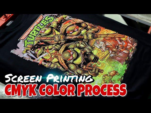 [SCEEEN PRINTING] CMYK COLOR PROCESS - NINJA TURTLES