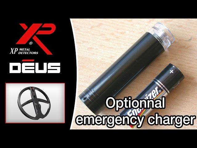 Metal Detector XP DEUS: Optional emergency charger [EN]