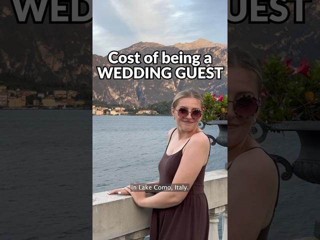 How much we spent at a destination wedding in Lake Como, Italy  #shorts