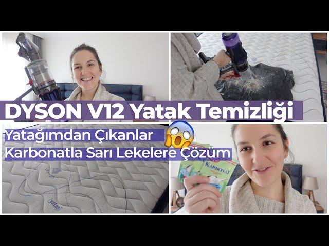 DYSON V12 İLE YATAK TEMİZLİĞİ 🫧 | YATAĞIMDAN ÇIKAN AKARLAR | SARI LEKELERE ÇÖZÜM 