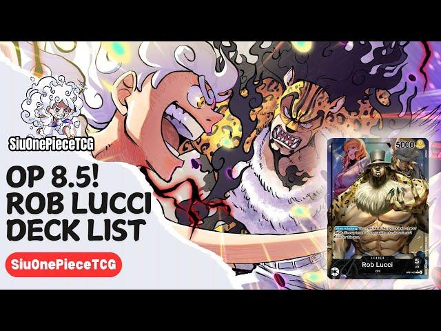  ROB LUCCI OP8.5 DECK LIST THE  BLUE DOFFY & 🟣 PURPLE LUFFY KILLER  | One Piece Trading Card Game