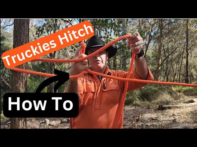 5 ways to tie a Truckers or Truckies hitch including how to do the fastest way to tie and untie it