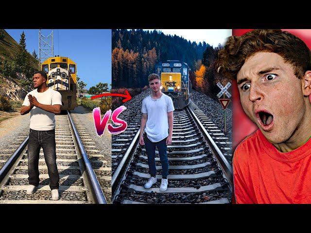 INTENSE GTA 5 vs REAL LIFE Challenge!