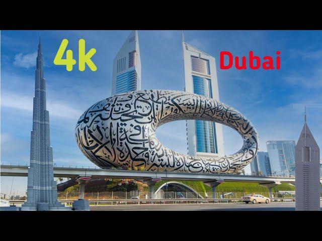 Dubai 4k Video | Burj Khalifa | museum of the future | Emirates Tower