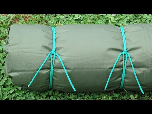 Best Knot to Tie up a Sleeping Bag - Bed Rolls - Tarp - Bushcraft Wilderness Tips - CBYS Tutorial