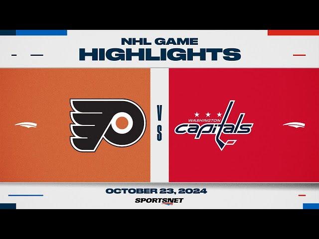 NHL Highlights | Flyers vs. Capitals - October 23, 2024