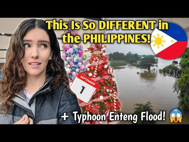 Foreigner's Biggest CULTURE SHOCK in the PHILIPPINES! Already Christmas? & Flooded by Typhoon Enteng