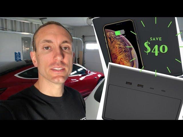 The Best Tesla Wireless Charger & Cord Management System | Jeda USB Hub and Wireless Charger