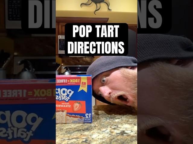 POP TART DIRECTIONS @BrianReganComic #poptarts #djhuntsofficial #comedyshorts #shortvideos #comedy