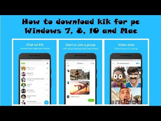 Download Kik messenger for PC - Windows 7, 8, 10 and Mac