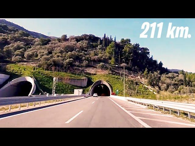 DRIVING Greece Motorway ASMR [Athens to Patras 4K]