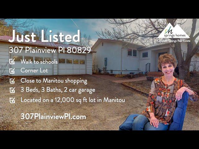 307 Plainview Pl Manitou Springs CO 80829  New Listing by Jennifer Boylan of Springs Homes