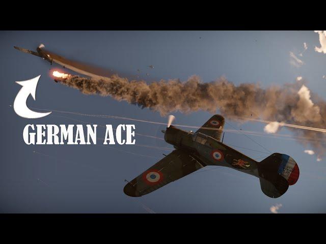 Which Famous German Ace Was Shot Down in the First WW2 Combat For the French Air Force?