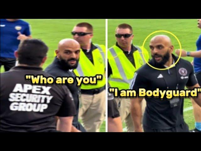 Crazy Messi's Bodyguard Reactions to Los Angeles Security guard!!️