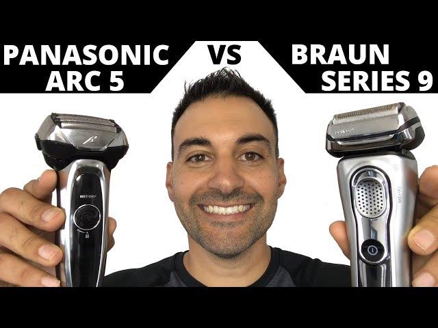 Beard Shaving - Panasonic Arc 5 Electric Shaver vs Braun Series 9 Foil Shaver