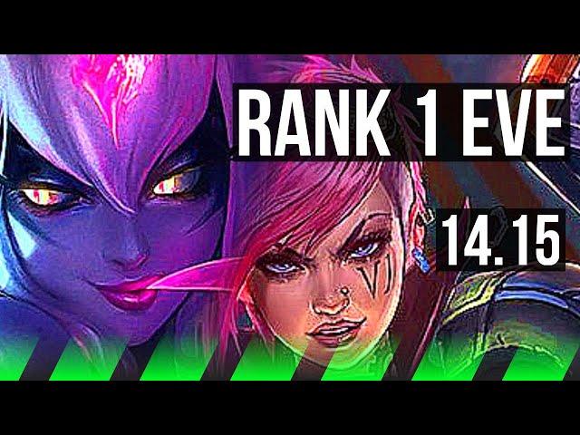 EVELYNN vs VI (JGL) | Rank 1 Eve, 69% winrate, 10/2/16, Godlike, Rank 27 | BR Challenger | 14.15