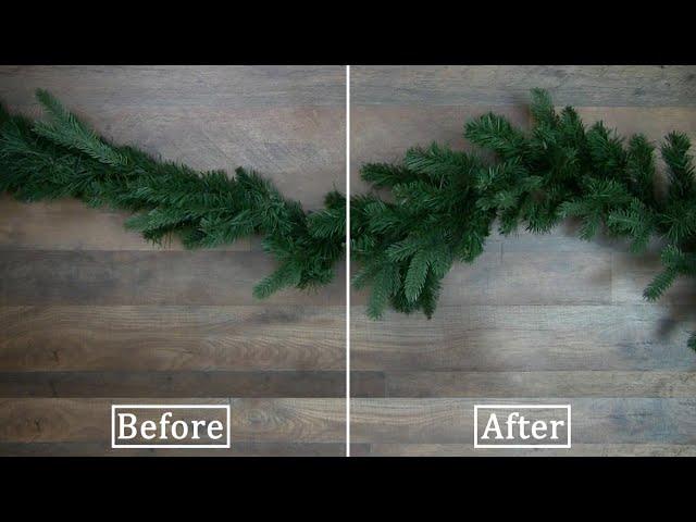 How to Fluff Your Artificial Garland from Christmas Central