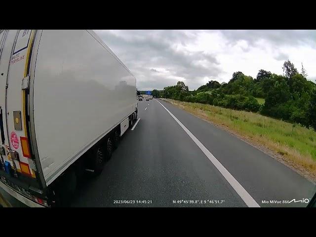 Truck number WGM 85123 trailer MK 851 from Baltic Transline. Road Rage.