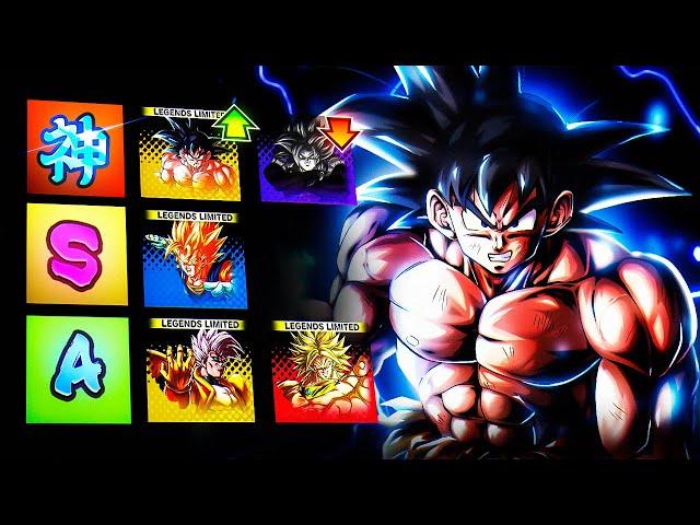 (LF TREE OF MIGHT GOKU EDITION!) MY TOP 10 BEST UNITS IN DRAGON BALL LEGENDS!