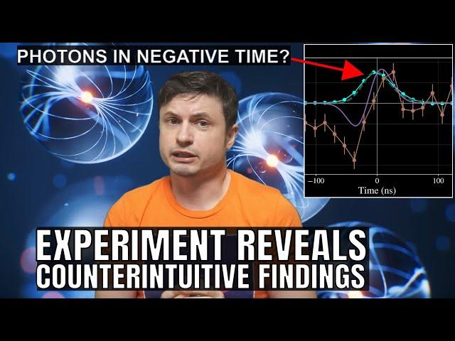 Experimental Evidence of Photons Experiencing Negative Time