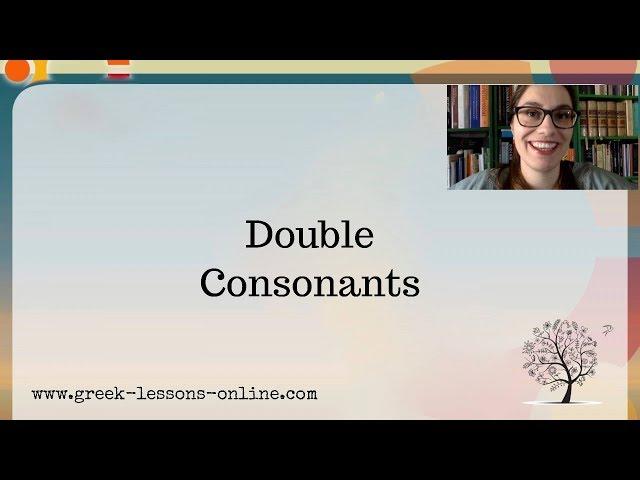 Greek Online Lessons | A1 | Phonology - Double Consonants