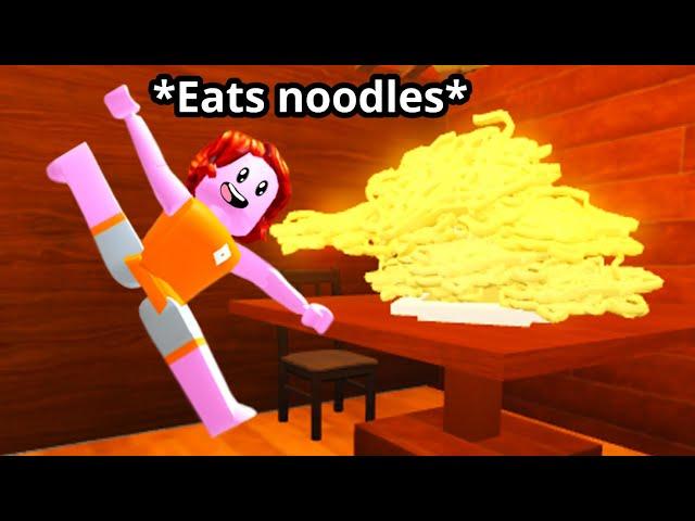 Roblox cook noodles…