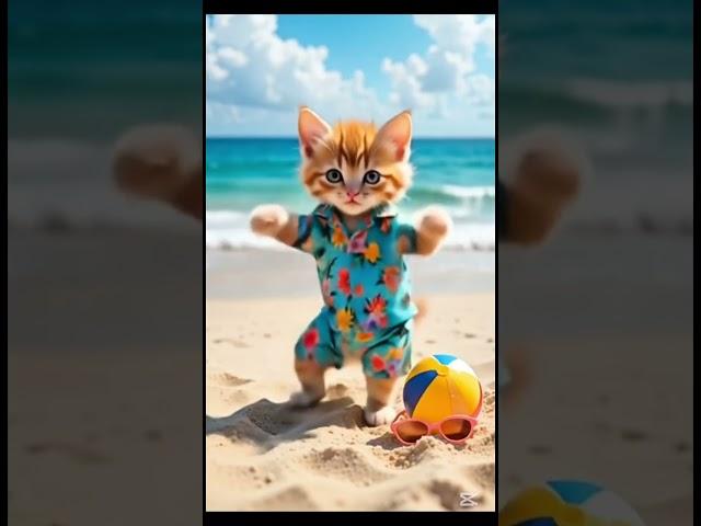 Funny cat dancing #cat#ai#artificialintelligence#trending#shortsvideo2025