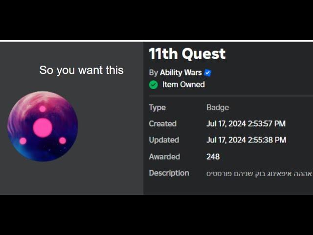 how to get bind the 11th quest in ability wars