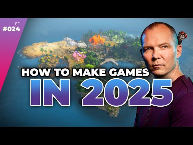 How To Make Indie Games In 2025 w/ Jonathan Blow — Full Time Game Dev Podcast Ep. 024