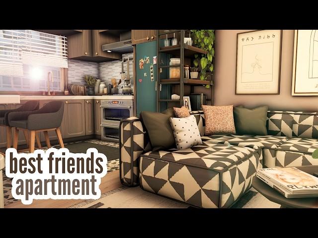 best friends apartment \\ The Sims 4 CC speed build