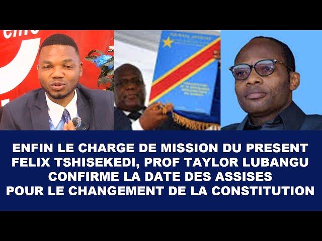 DELKAS : CONFIRME: LES ASSISES POUR LE CHANGEMENT DE LA CONSTITUTION, PROF TAYLOR LUBANGA DIT TOUT