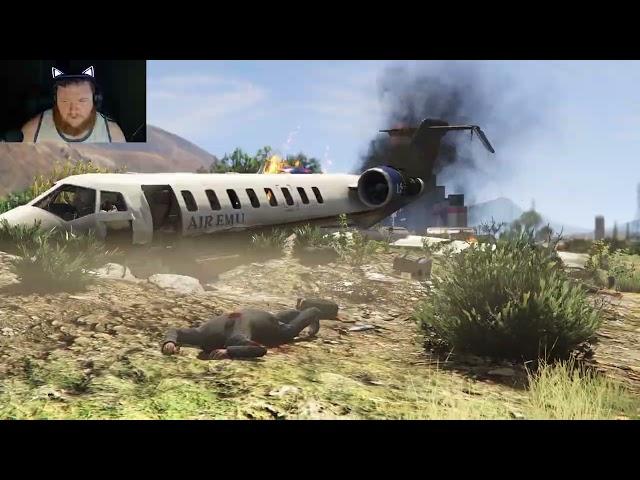 hijacking a merry weather plane - grand theft auto 5  part 10