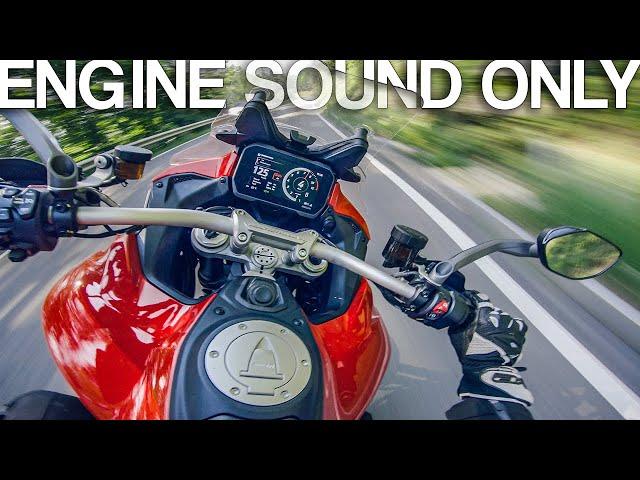 Ducati Multistrada V4 S Akrapovic sound [RAW Onboard]