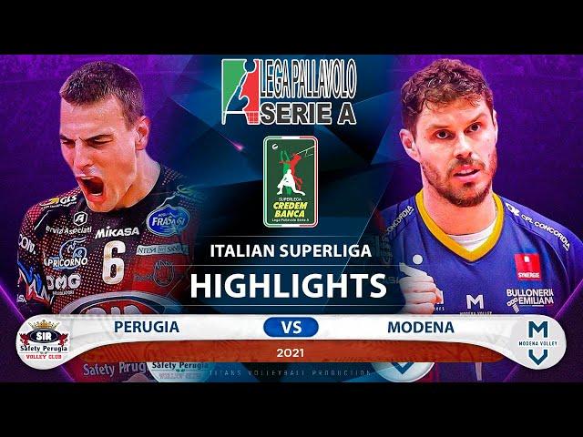 Sir Safety Conad Perugia vs Leo Shoes PerkinElmer Modena | Highlights | Italian Superliga | HD