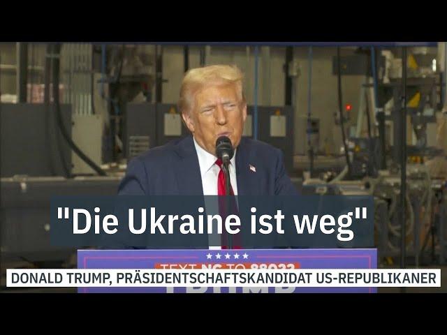 Ex-Präsident erklärt Land für tot - Trump: "Die Ukraine ist weg" -| ntv