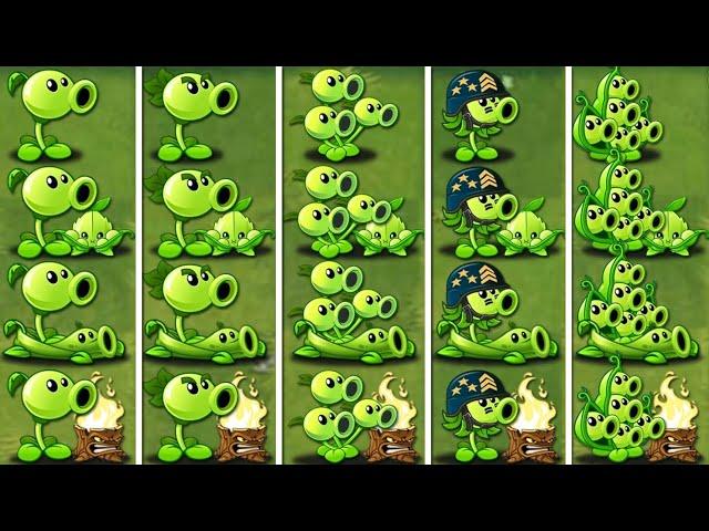 PvZ2 Discovery - Power Of Peashooters & Support Plants NOOB - PRO - HACKER Version