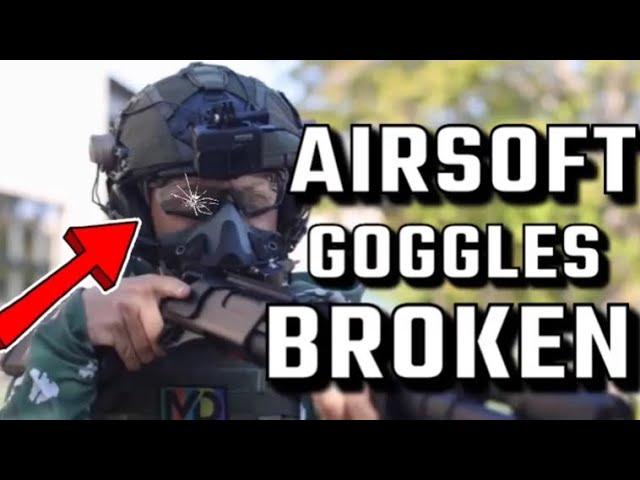 AIRSOFT GOGGLES BROKE WHILE PLAYING | OP Thunder Dome 5