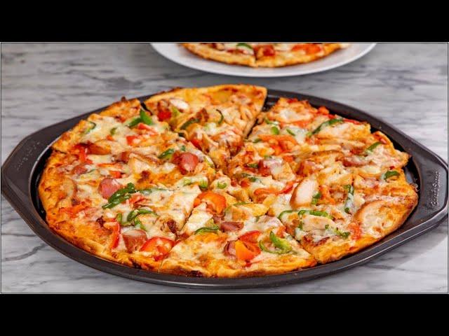 Home-Made Pizza Recipe (2 Easy Ways) - Gas Cooker Method/Oven Method - ZEELICIOUS FOODS