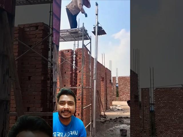 double manjil per concrete pahunchane ka chhota machine #construction #amazing #homedesign
