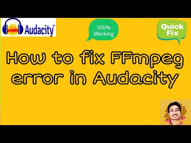 how to fix ffmpeg error in audacity