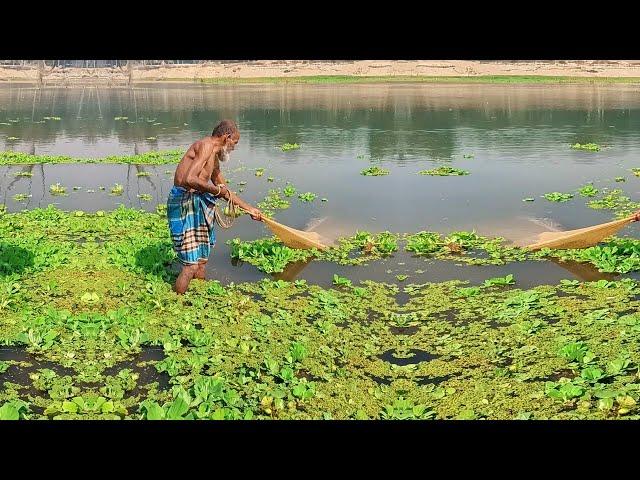 Amazing River Net Fishing Videos - Cast Net Fishing Video - Traditional Net Fishing