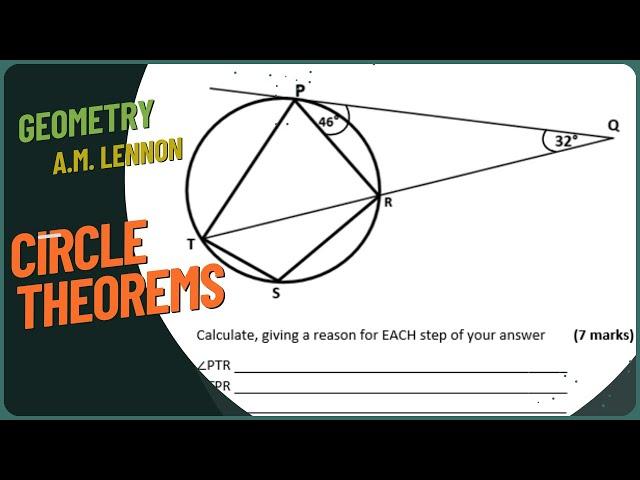 Circle Theorems: +500K views!  #Subscribe