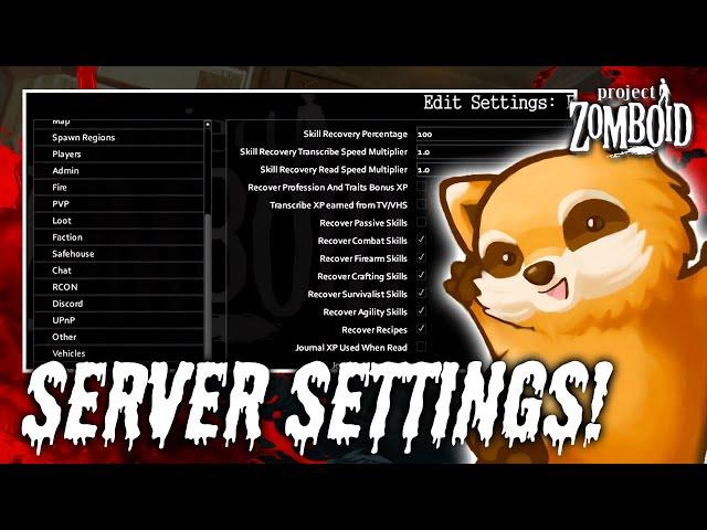 Project Zomboid Beginner Friendly Server Settings